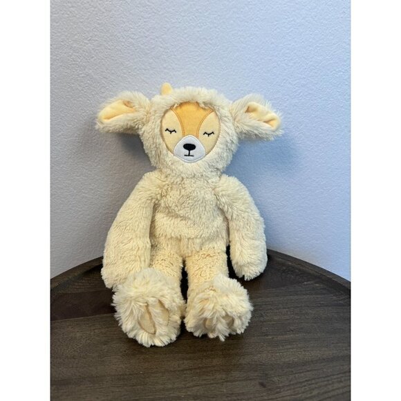 Slumberkins Buttercup Ibex Kin Stress Relief Stuffed Animal Silky Fur Yellow